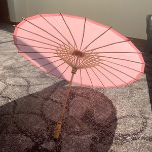 Pink Parasol Wedding Umbrellas